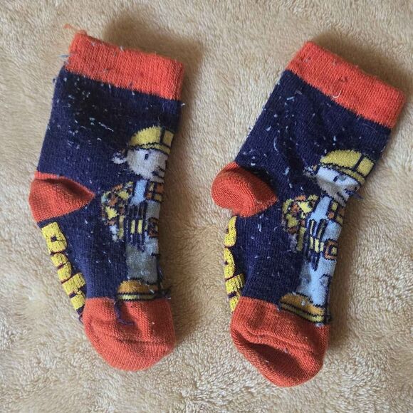 Vintage Bob The Builder Baby Toddler Socks - Picture 3 of 3